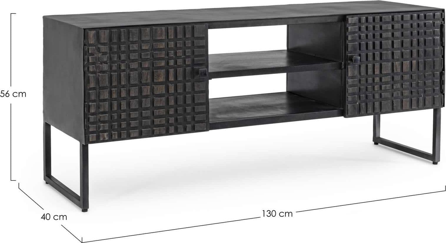 Mobile porta TV "Dorset" per interno 130 x 40 x 56h cm in Pareti attrezzate Decor Space - Altamura, commercioVirtuoso.it