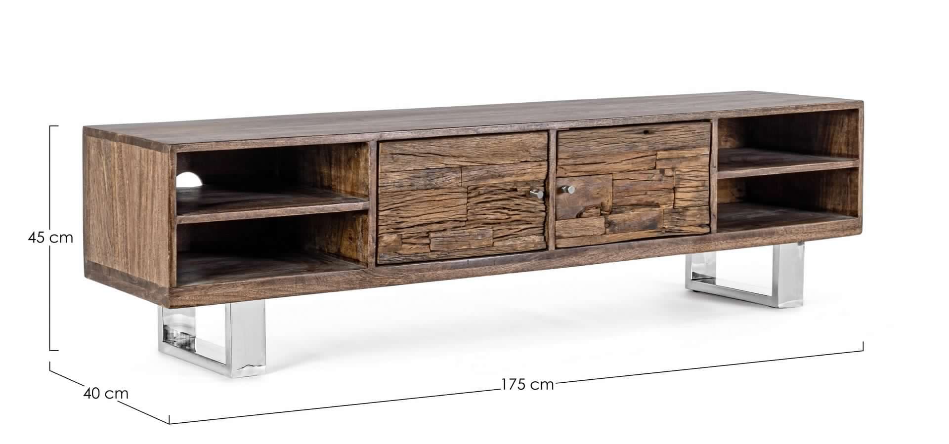 Mobile porta TV "Stanton" per interno 175 x 40 x 45h cm in Pareti attrezzate Decor Space - Altamura, commercioVirtuoso.it