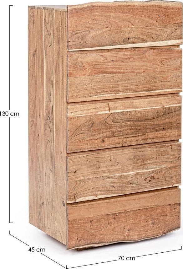 Cassettiera "Aron" per interno, con 6 Cassetti, 146 x 48 x 89 cm in Cassettiere Decor Space - Altamura, commercioVirtuoso.it