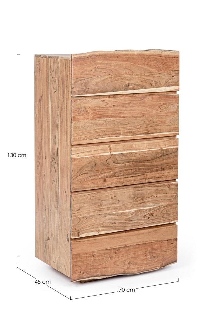 Cassettiera "Aron" per interno, con 6 Cassetti, 146 x 48 x 89 cm in Cassettiere Decor Space - Altamura, commercioVirtuoso.it