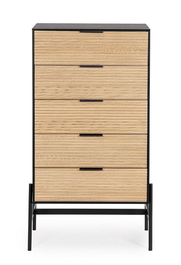 Cassettiera "Allycia" per interno, con 5 Cassetti, 46.5 x 40.5 x 10 cm in Cassettiere Decor Space - Altamura, commercioVirtuoso.it