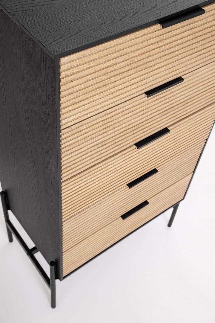 Cassettiera "Allycia" per interno, con 5 Cassetti, 46.5 x 40.5 x 10 cm in Cassettiere Decor Space - Altamura, commercioVirtuoso.it