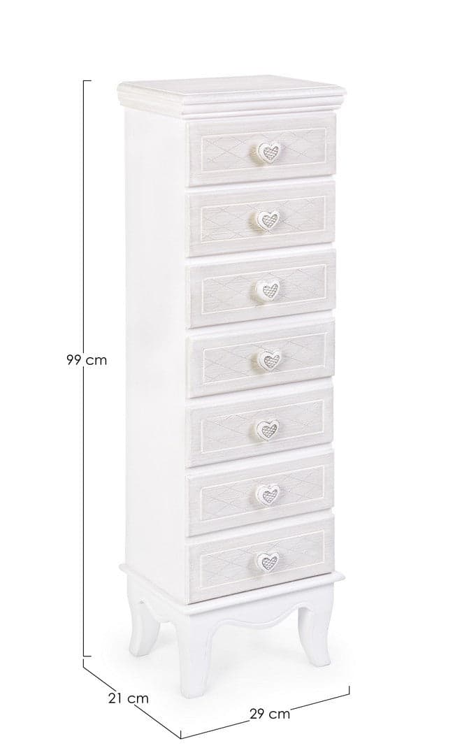 Cassettiera "Charlene" per interno, con 6 Cassetti in Cassettiere Decor Space - Altamura, commercioVirtuoso.it