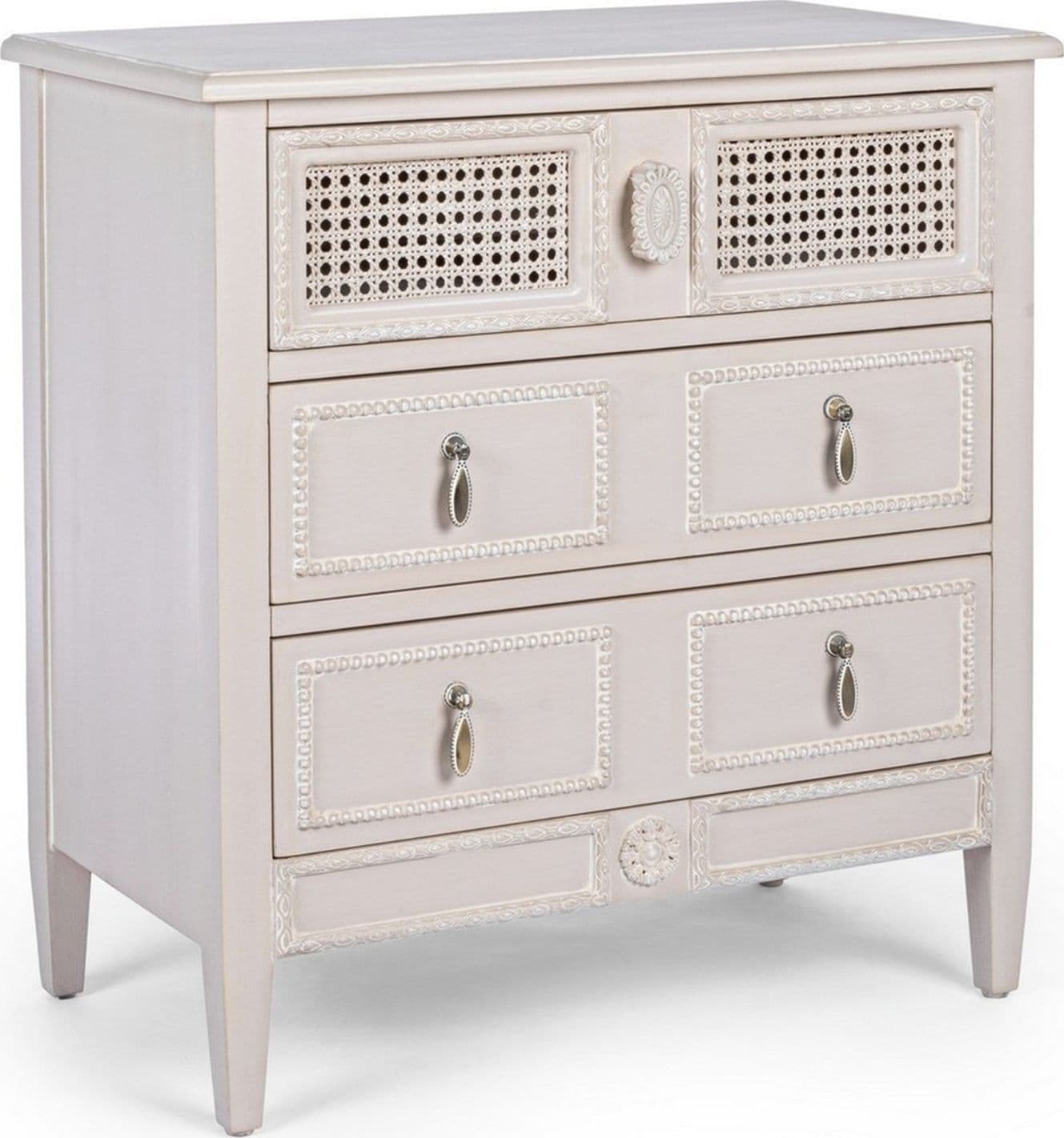 Cassettiera "Eunice" per interno, con 3 Cassetti, 69 x 40 x 75 cm in Cassettiere Decor Space - Altamura, commercioVirtuoso.it
