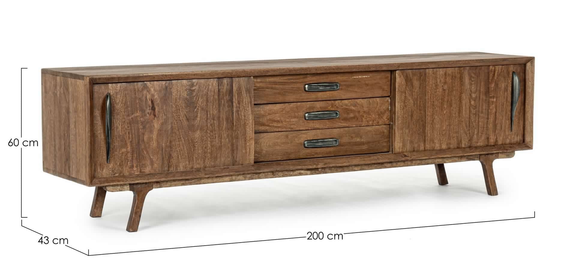 Mobile porta TV "Sherman" per interno 152 x 40 x 55h cm in Pareti attrezzate Decor Space - Altamura, commercioVirtuoso.it