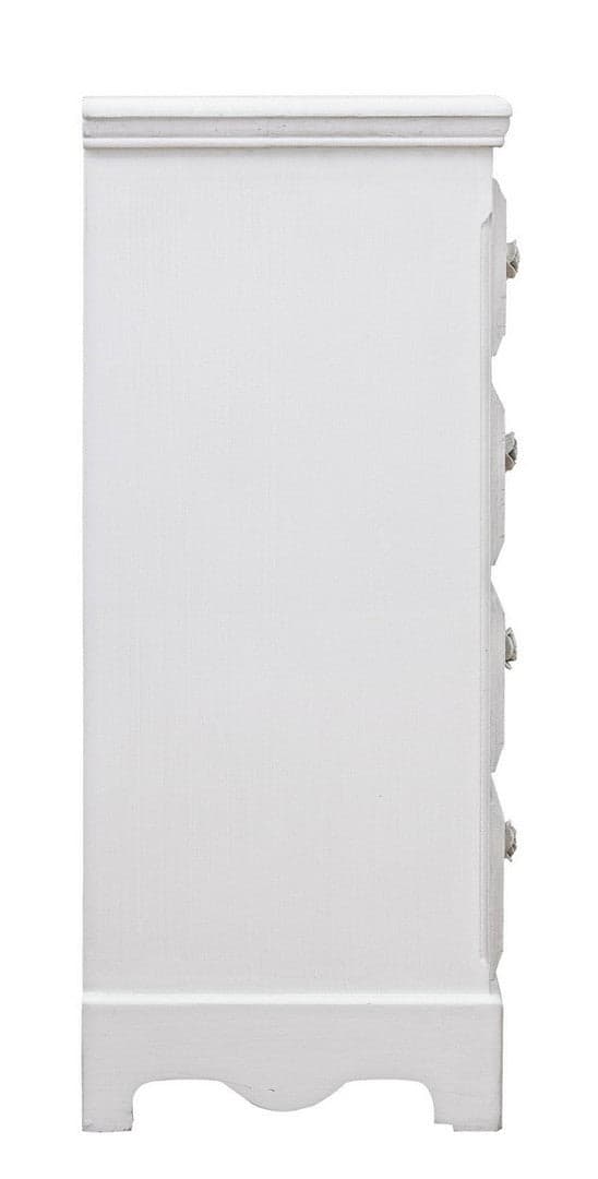 Cassettiera "Blanc" per interno, con 4 Cassetti, 87 x 47 x 88 cm in Cassettiere Decor Space - Altamura, commercioVirtuoso.it