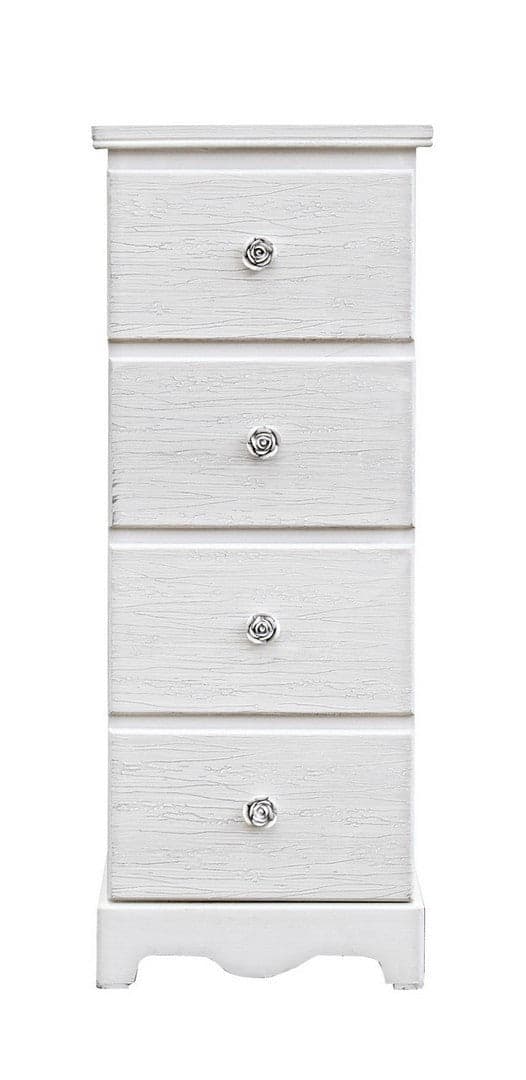 Cassettiera "Blanc" per interno, con 7 Cassetti, 33.5 x 27.5 x 94 cm in Cassettiere Decor Space - Altamura, commercioVirtuoso.it