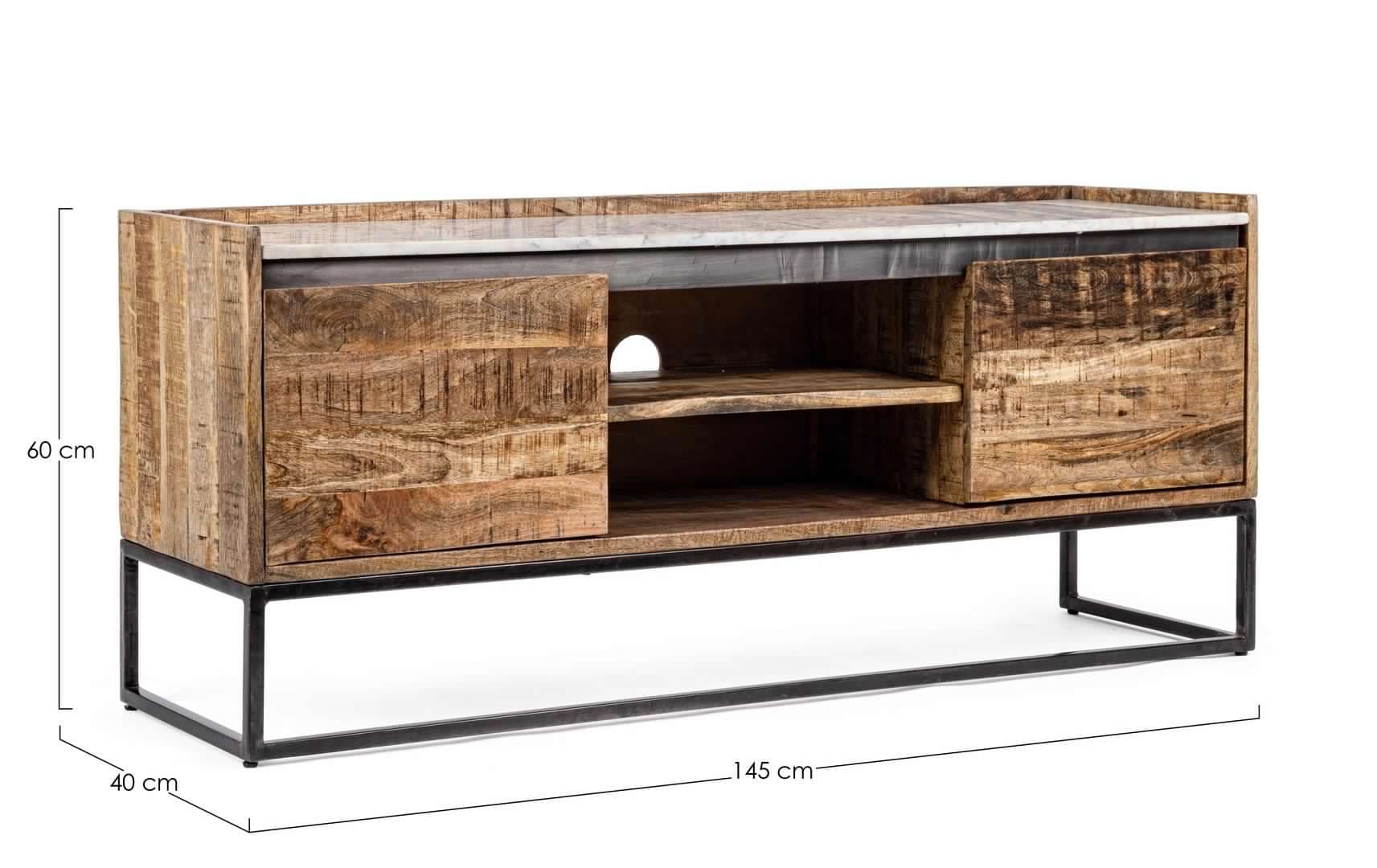 Mobile porta TV "Lambeth" per interno 145 x 40 x 60h cm in Pareti attrezzate Decor Space - Altamura, commercioVirtuoso.it