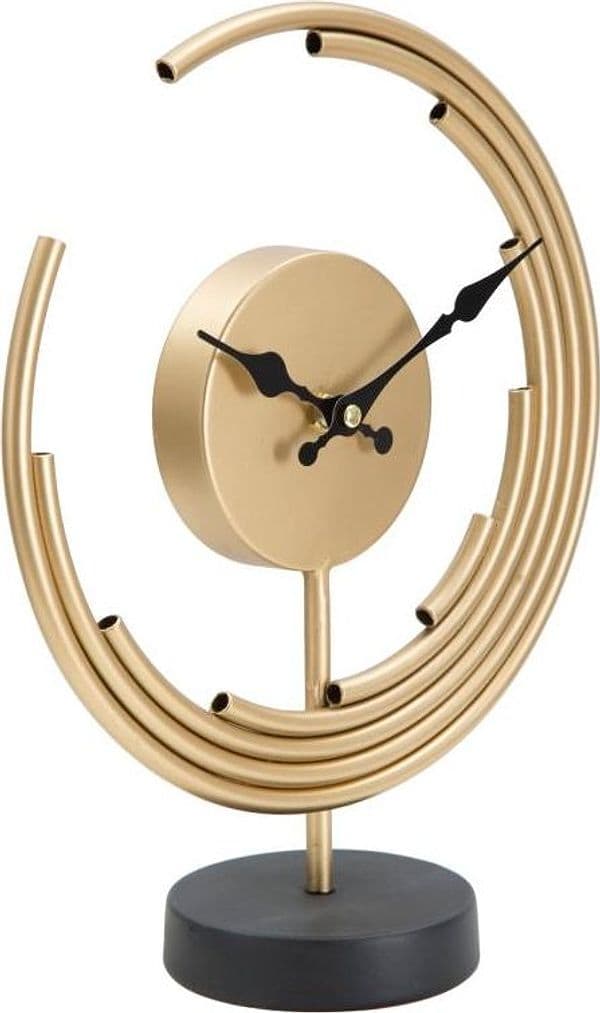 Orologio-da-parete-luna-in-ferro-color-oro-per-salotto-e-cucina
