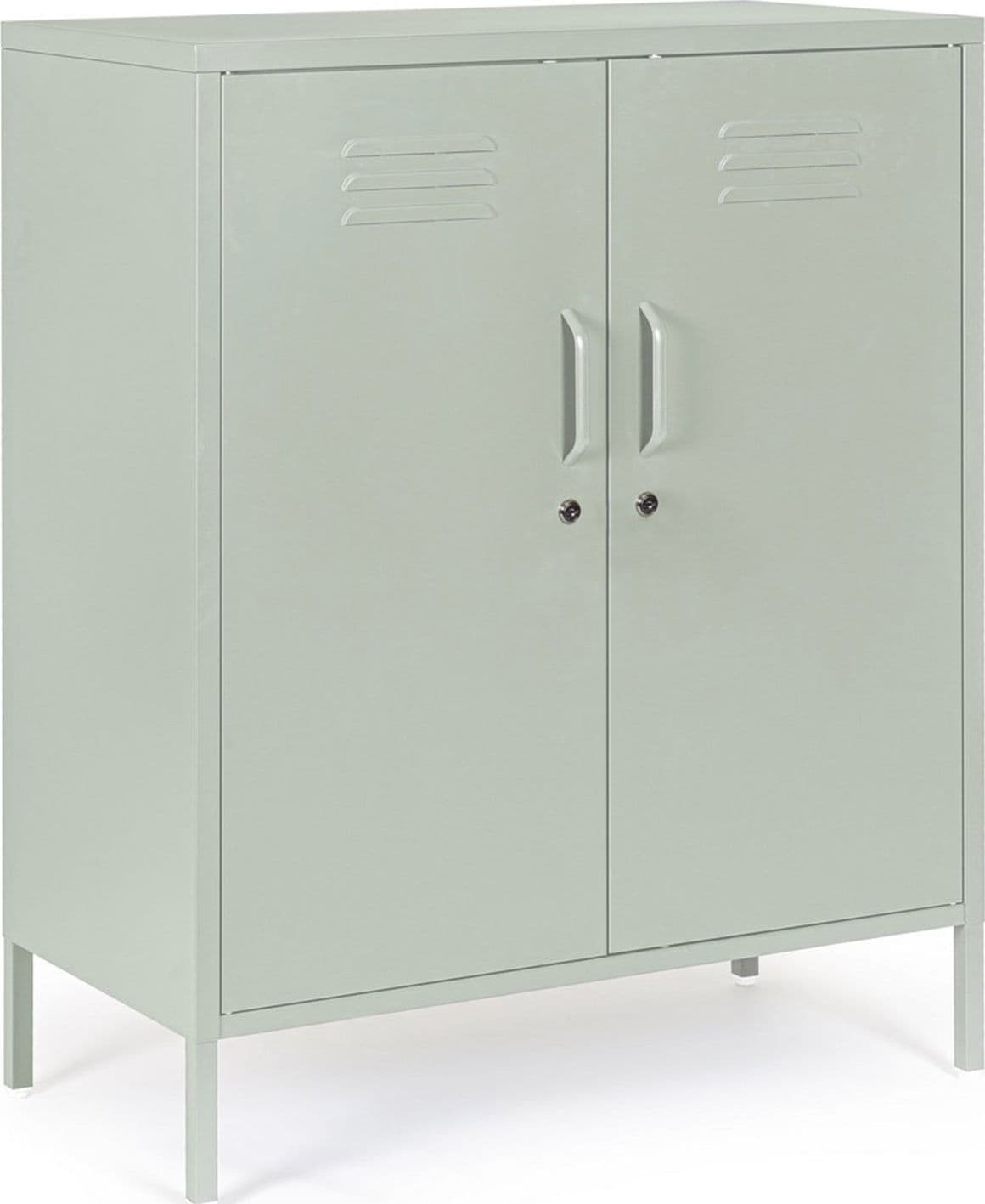 Cassettiera "Cambridge" per interno, con 2 Ante – Verde Salvia – Bizzotto Homemotion – armadio