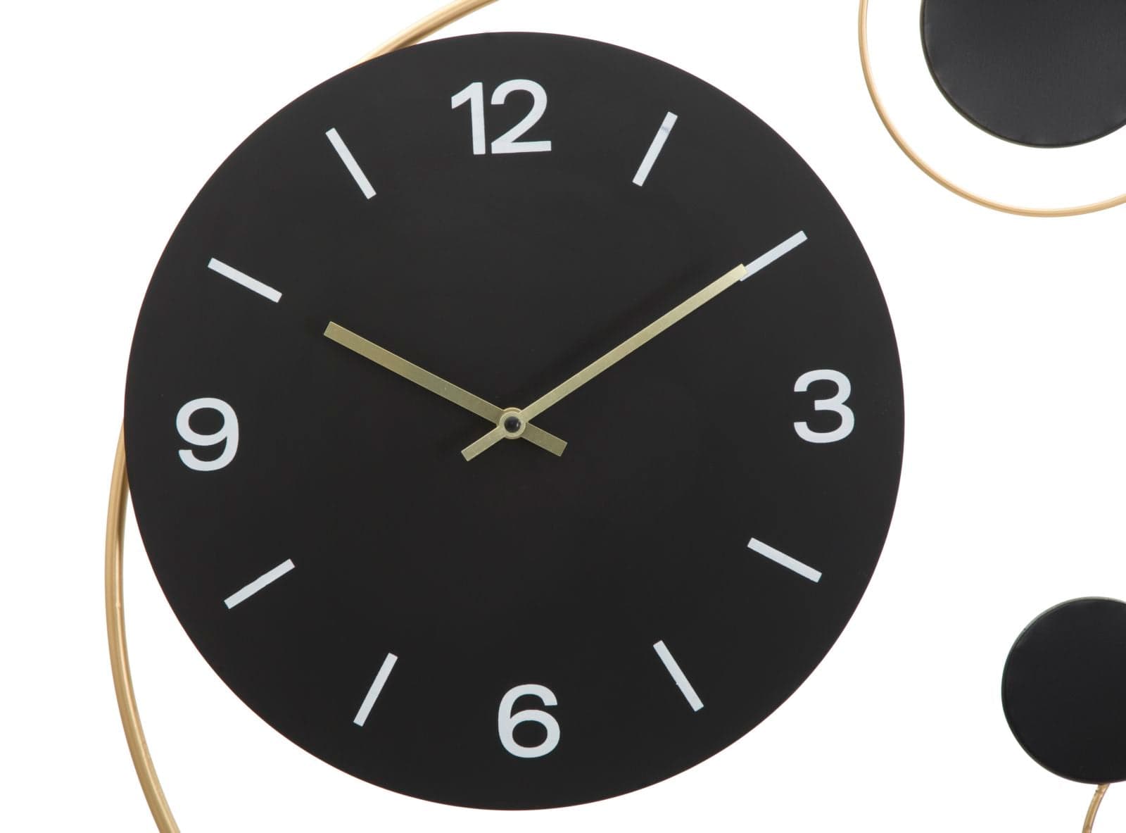 Orologio da parete stile pianeti color nero per salotto e cucina in Orologi da parete Decor Space - Altamura, commercioVirtuoso.it