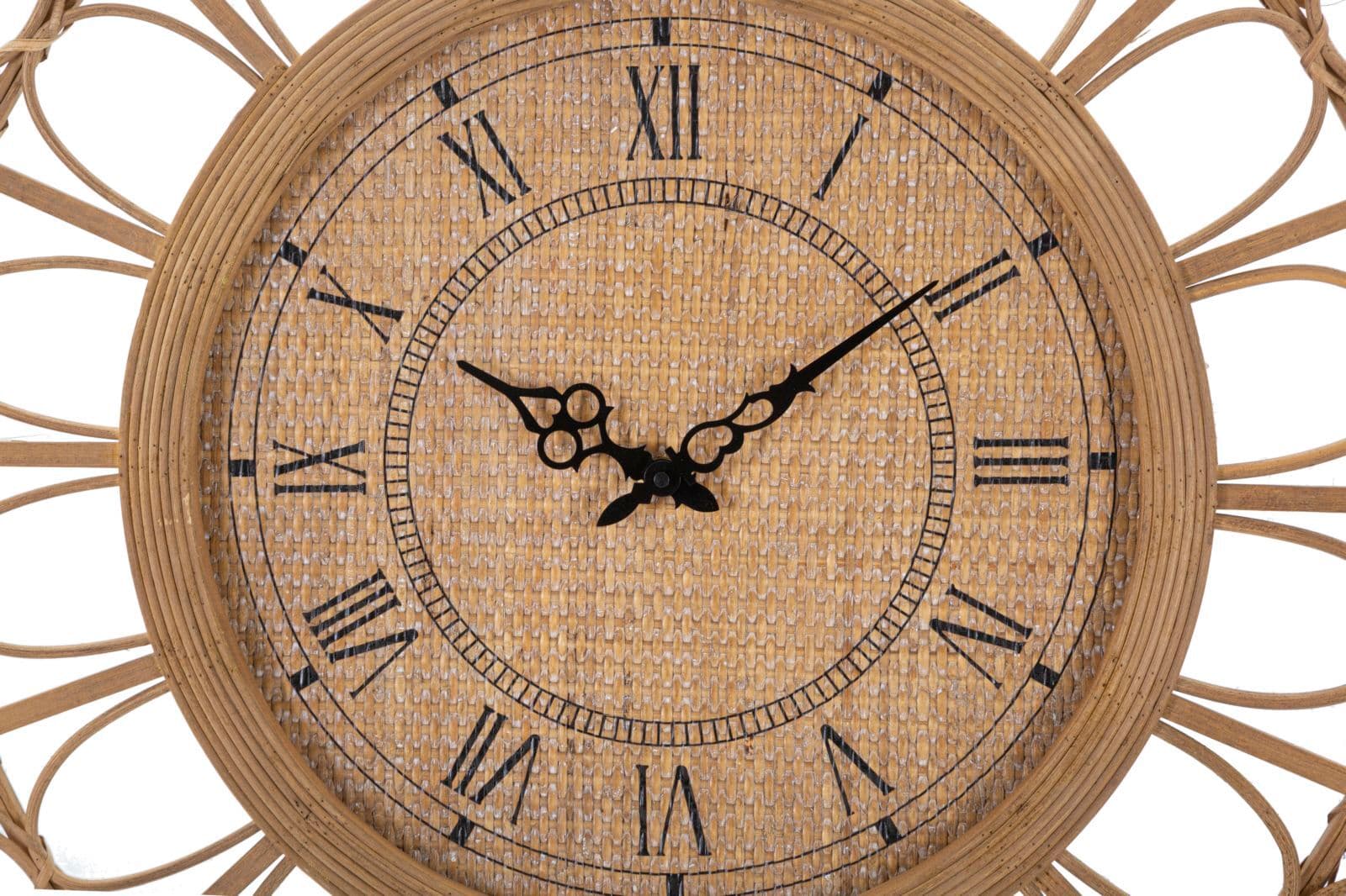 Orologio-da-parete-in-rattan-con-cornice-decorata-per-salotto-e-cucina