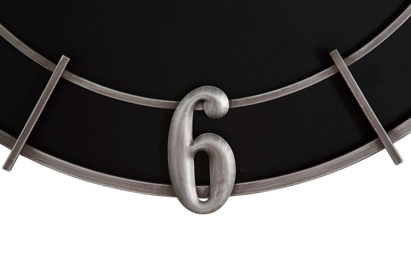 Orologio da parete in legno MDF e ferro color nero e argento per salotto e cucina in Orologi da parete Decor Space - Altamura, commercioVirtuoso.it