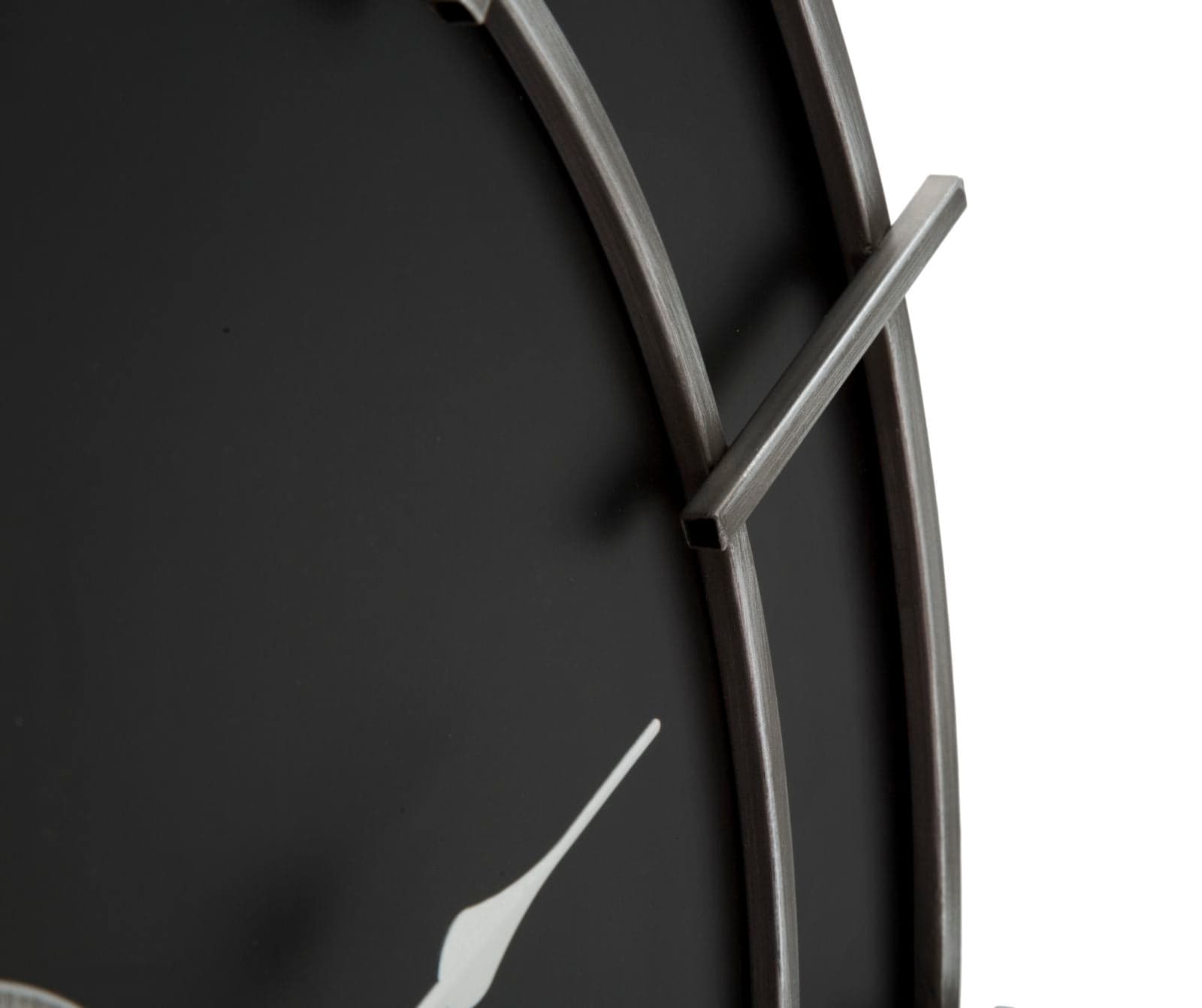 Orologio da parete in legno MDF e ferro color nero e argento per salotto e cucina in Orologi da parete Decor Space - Altamura, commercioVirtuoso.it