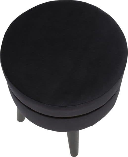 Sgabello in poliestere gambe in legno colore nero per interni in Sgabelli Decor Space - Altamura, commercioVirtuoso.it
