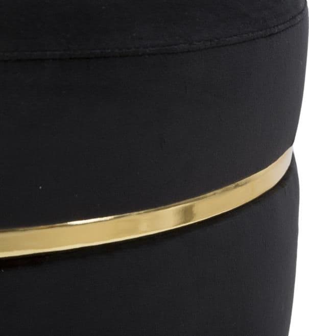 Sgabello in poliestere gambe in legno colore nero per interni in Sgabelli Decor Space - Altamura, commercioVirtuoso.it