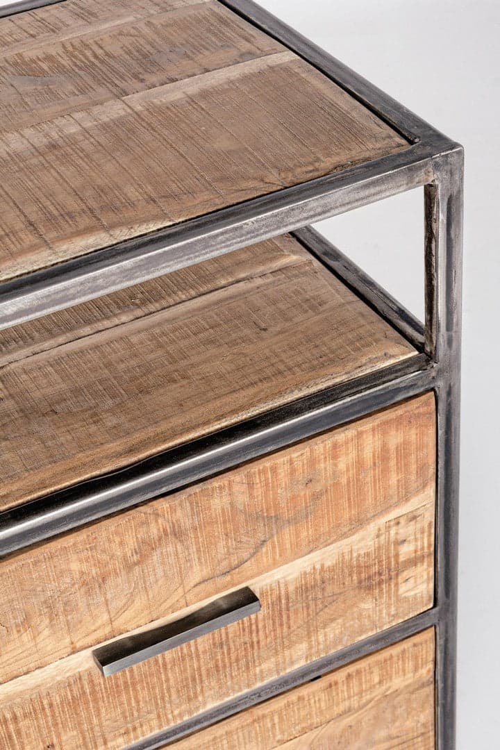 Cassettiera "Elmer" per interno, con 3 Cassetti, 94 x 44.5 x 109.5 cm in Cassettiere Decor Space - Altamura, commercioVirtuoso.it