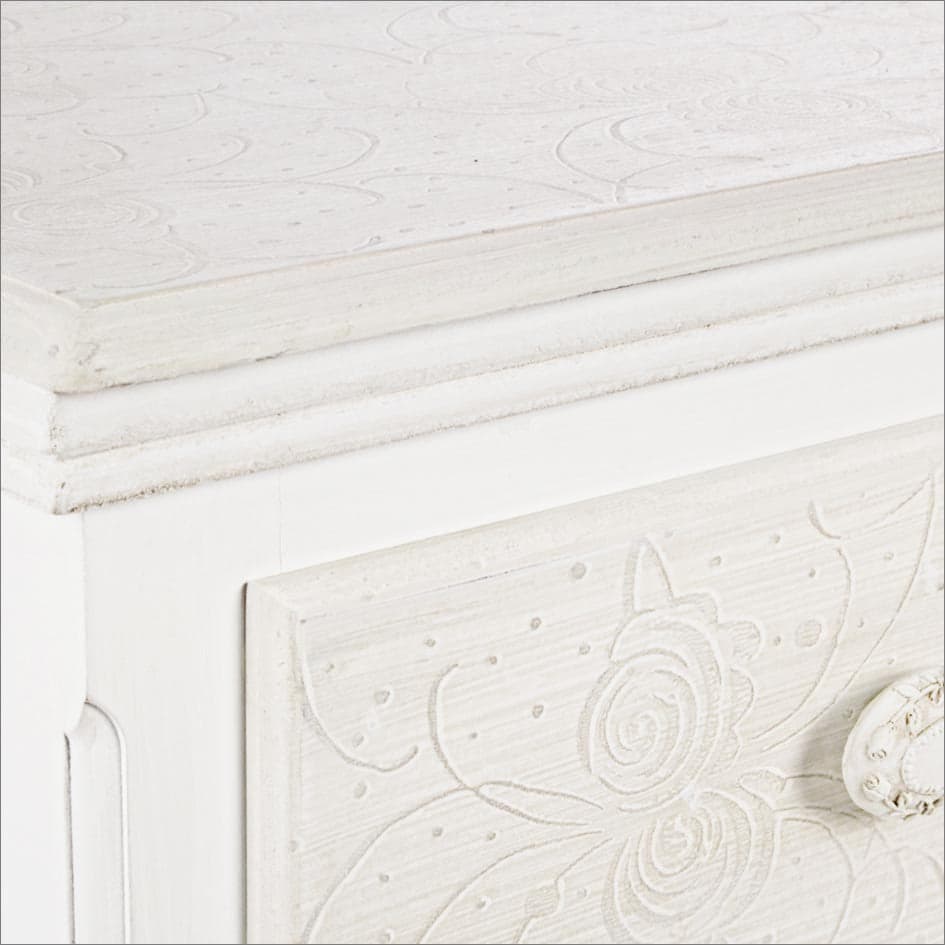 Cassettiera "Clorine" per interno, con 4 Cassetti, 45 x 34.5 x 87.5 cm in Cassettiere Decor Space - Altamura, commercioVirtuoso.it