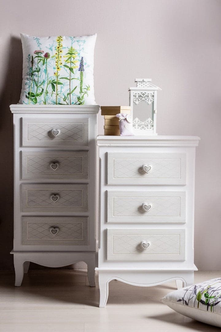 Cassettiera "Clorine" per interno, con 4 Cassetti, 45 x 34.5 x 87.5 cm in Cassettiere Decor Space - Altamura, commercioVirtuoso.it