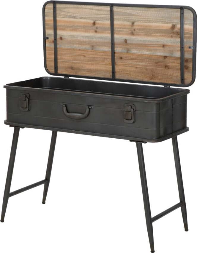 Panca-in-ferro-e-legno-con-contenitore-color-grigio-per-interni