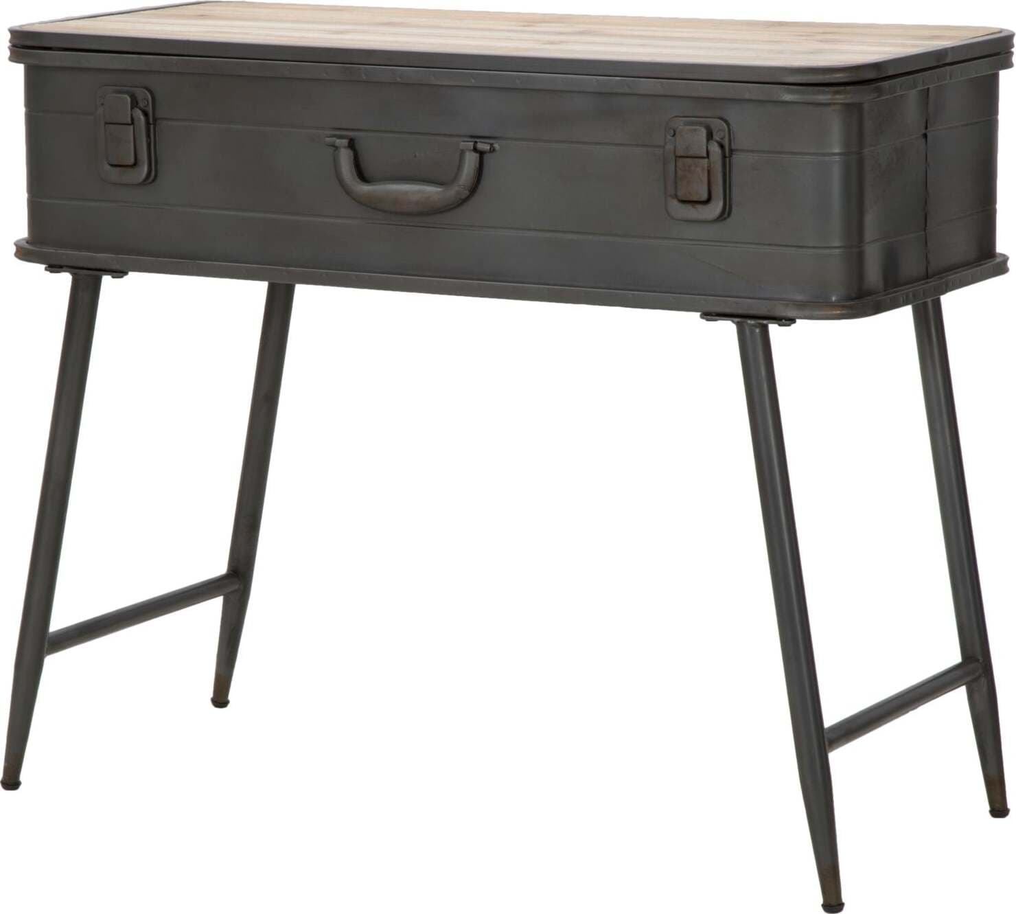 Panca-in-ferro-e-legno-con-contenitore-color-grigio-per-interni