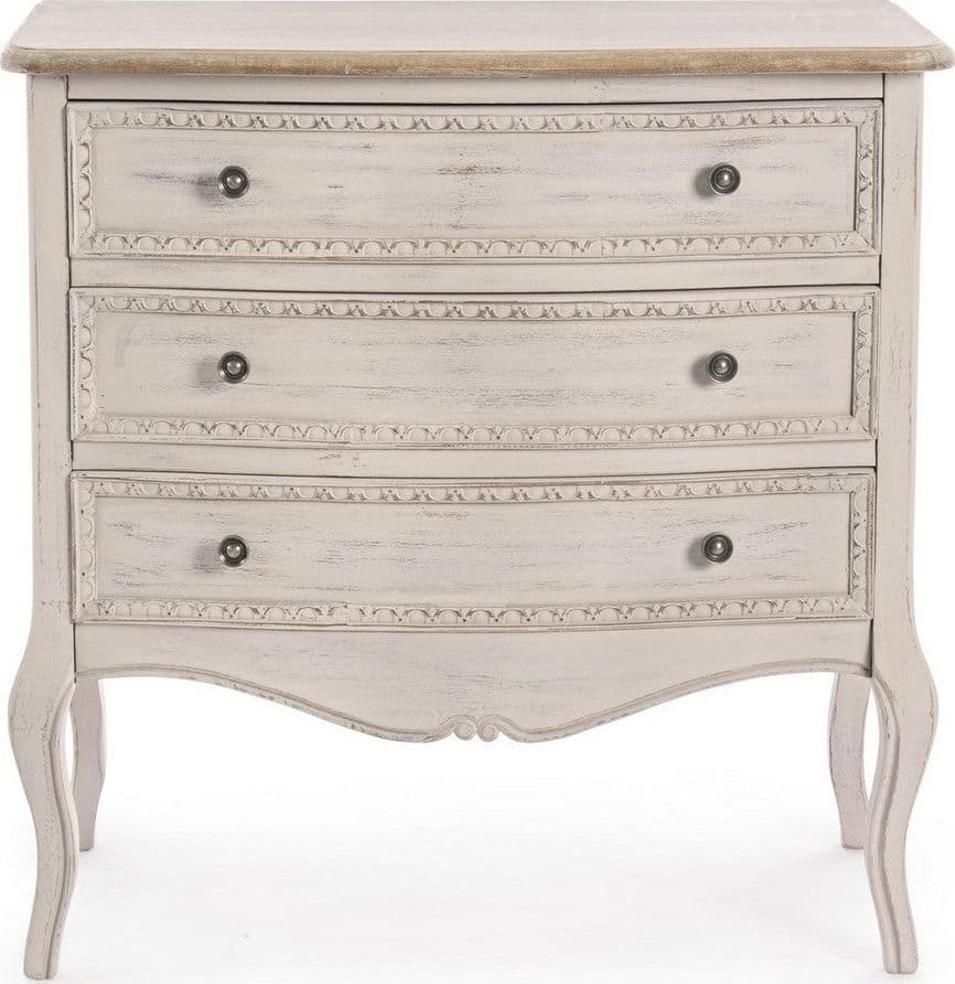 Cassettiera "Clarisse" per interno, con 3 Cassetti, 85 x 43 x 85 cm in Cassettiere Decor Space - Altamura, commercioVirtuoso.it