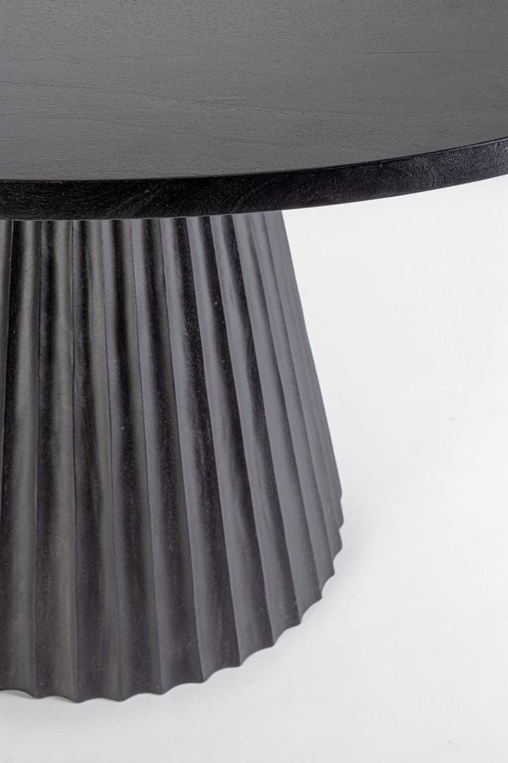 Tavolo "Orissa" con struttura in legno di mango, supporto in acciaio, Ø120 - 76 cm in Tavoli da sala da pranzo Decor Space - Altamura, commercioVirtuoso.it