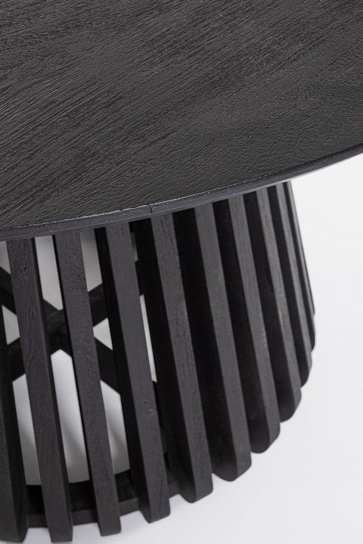 Tavolo "Orissa" con struttura in legno di mango, supporto in acciaio, Ø120 - 76 cm in Tavoli da sala da pranzo Decor Space - Altamura, commercioVirtuoso.it