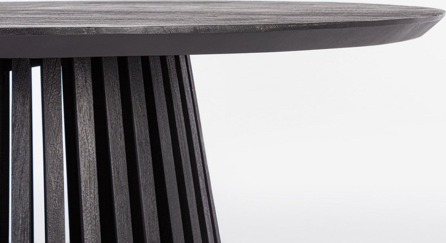 Tavolo "Orissa" con struttura in legno di mango, supporto in acciaio, Ø120 - 76 cm in Tavoli da sala da pranzo Decor Space - Altamura, commercioVirtuoso.it
