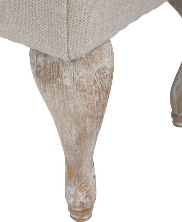 Panca "Provenza" in tessuto gambe in legno MDF per camera da letto in Panche contenitore Decor Space - Altamura, commercioVirtuoso.it