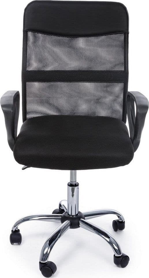 Poltrona "Nairobi" da ufficio ergonomica con braccioli, altezza regolabile, colore nero in Poltrone Decor Space - Altamura, commercioVirtuoso.it