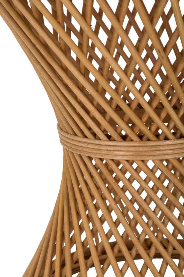 Tavolinetto rotondo struttura in rattan per interni in Console e tavoli da divano Decor Space - Altamura, commercioVirtuoso.it