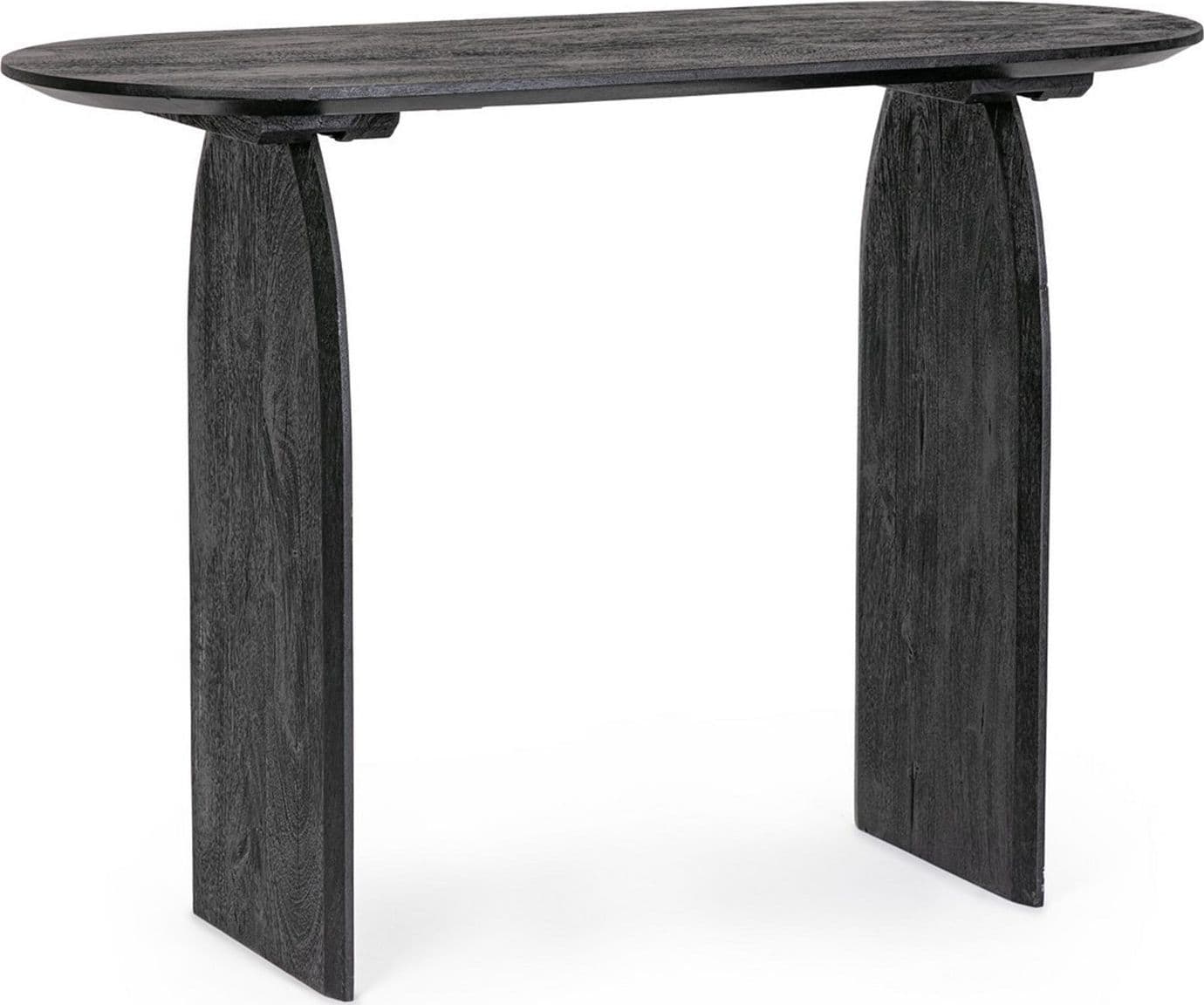 Consolle "Monterrey" con struttura in legno di mango, colore nero, 110 x 45 x 76h cm in Credenze Decor Space - Altamura, commercioVirtuoso.it