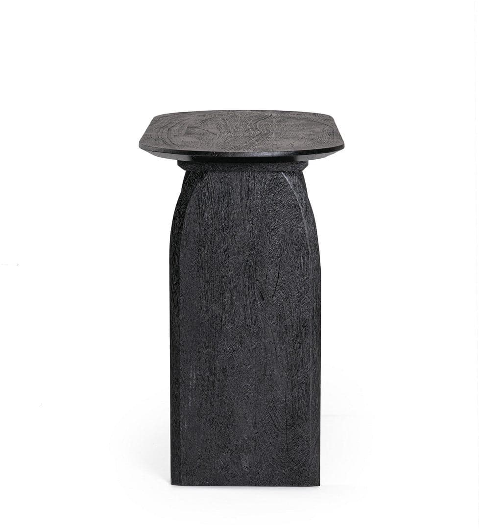 Consolle "Monterrey" con struttura in legno di mango, colore nero, 110 x 45 x 76h cm in Credenze Decor Space - Altamura, commercioVirtuoso.it