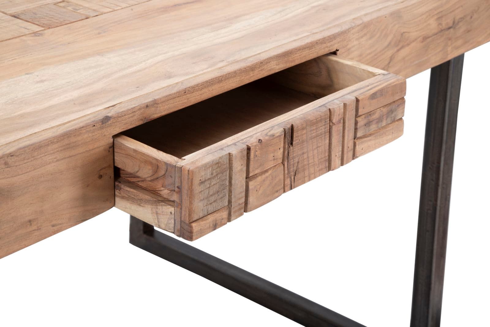 Tavolo "Mumbai" allungabile in legno di acacia per cucina e soggiorno 160/240 x 90 cm in Tavoli da sala da pranzo Decor Space - Altamura, commercioVirtuoso.it
