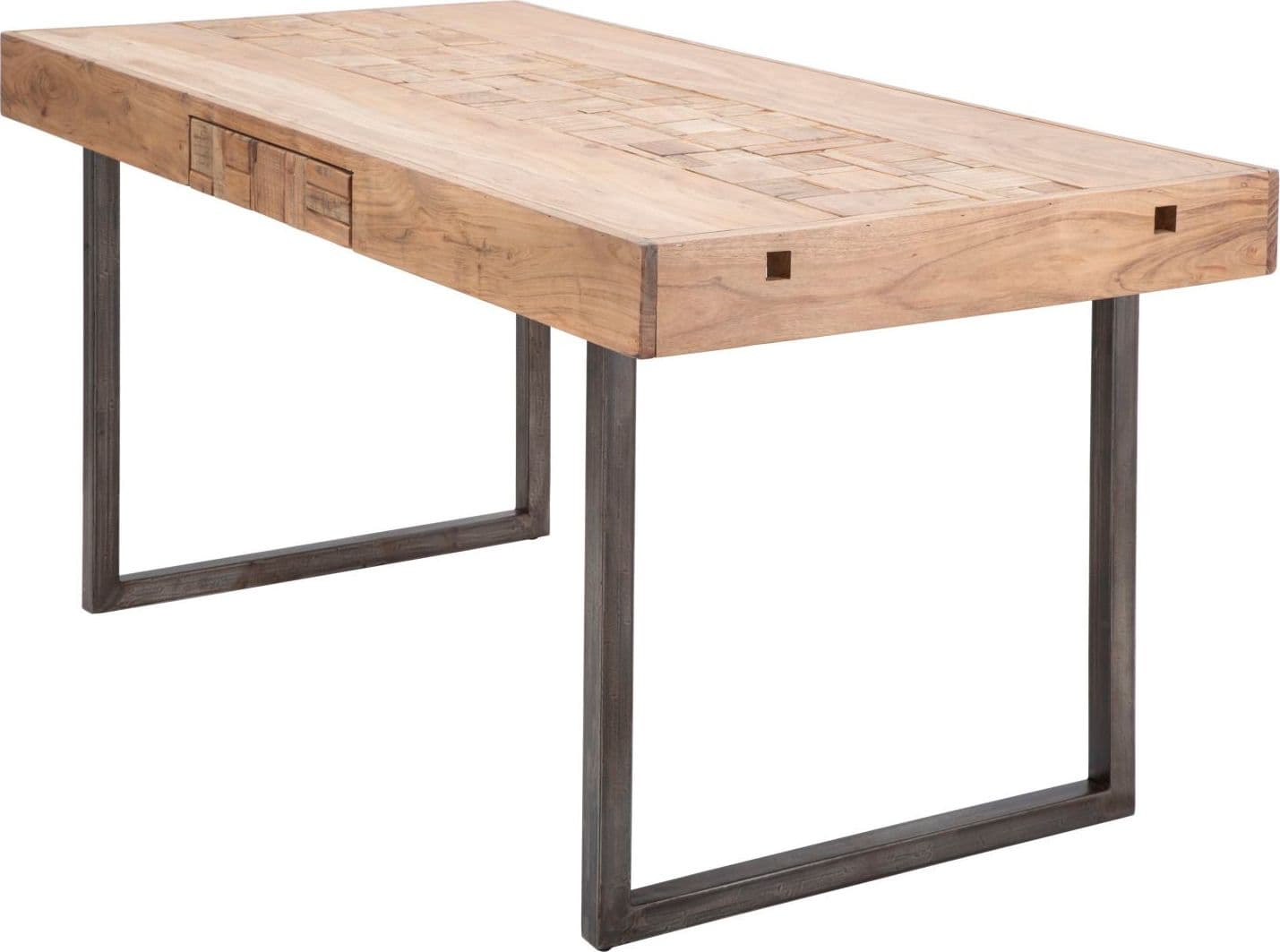 Tavolo "Mumbai" allungabile in legno di acacia per cucina e soggiorno 160/240 x 90 cm in Tavoli da sala da pranzo Decor Space - Altamura, commercioVirtuoso.it