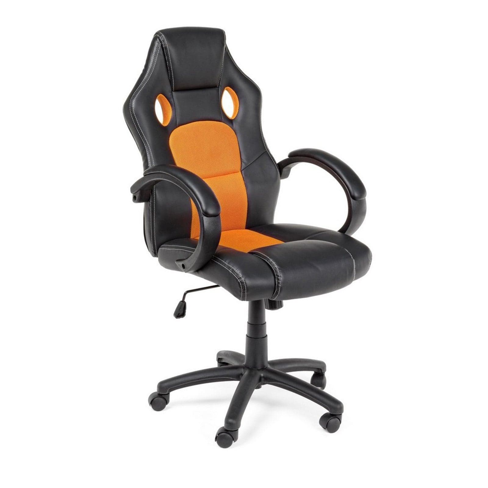 Poltrona "Racing" da gaming con braccioli, ergonomica, schienale con supporto lombare in Poltrone Decor Space - Altamura, commercioVirtuoso.it