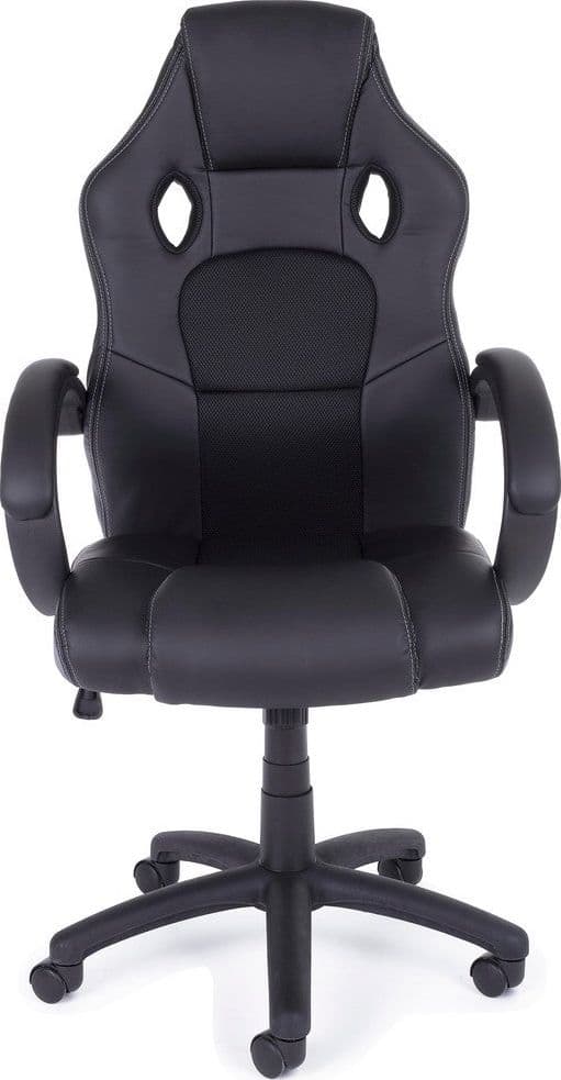 Poltrona "Racing" da gaming con braccioli, ergonomica, schienale con supporto lombare in Poltrone Decor Space - Altamura, commercioVirtuoso.it