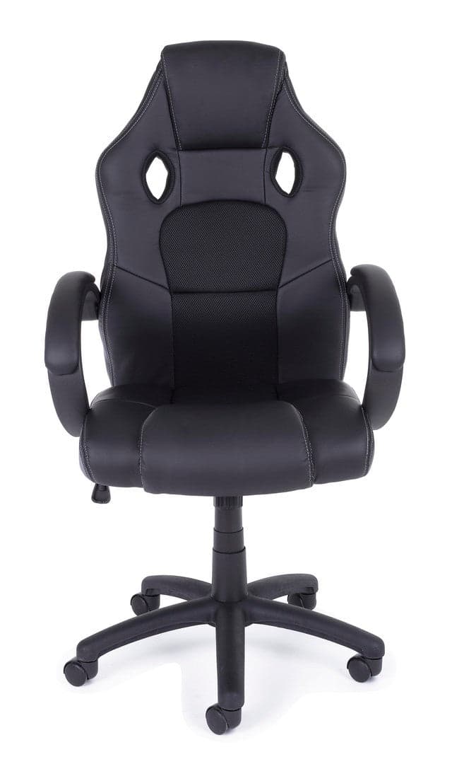 Poltrona "Racing" da gaming con braccioli, ergonomica, schienale con supporto lombare in Poltrone Decor Space - Altamura, commercioVirtuoso.it