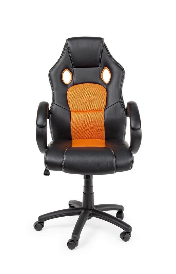 Poltrona "Racing" da gaming con braccioli, ergonomica, schienale con supporto lombare in Poltrone Decor Space - Altamura, commercioVirtuoso.it