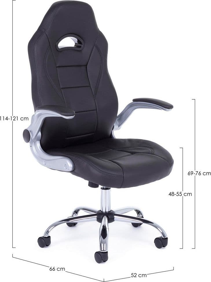 Sedia "Boneville" da ufficio ergonomica con braccioli sollevabili, altezza regolabile in Poltrone Decor Space - Altamura, commercioVirtuoso.it