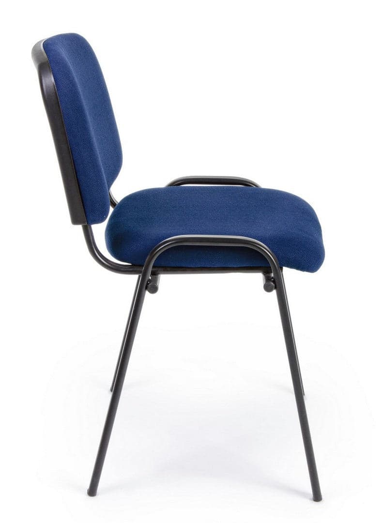 Sedia "Conference" da ufficio, con struttura in acciaio, seduta imbottita ed ergonomica in Poltrone Decor Space - Altamura, commercioVirtuoso.it