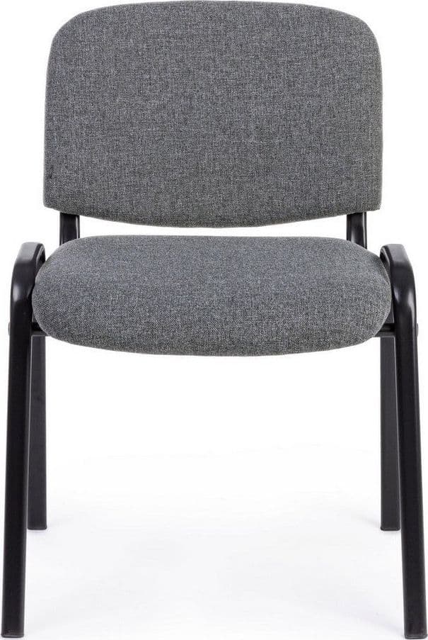 Sedia "Conference" da ufficio, con struttura in acciaio, seduta imbottita ed ergonomica in Poltrone Decor Space - Altamura, commercioVirtuoso.it
