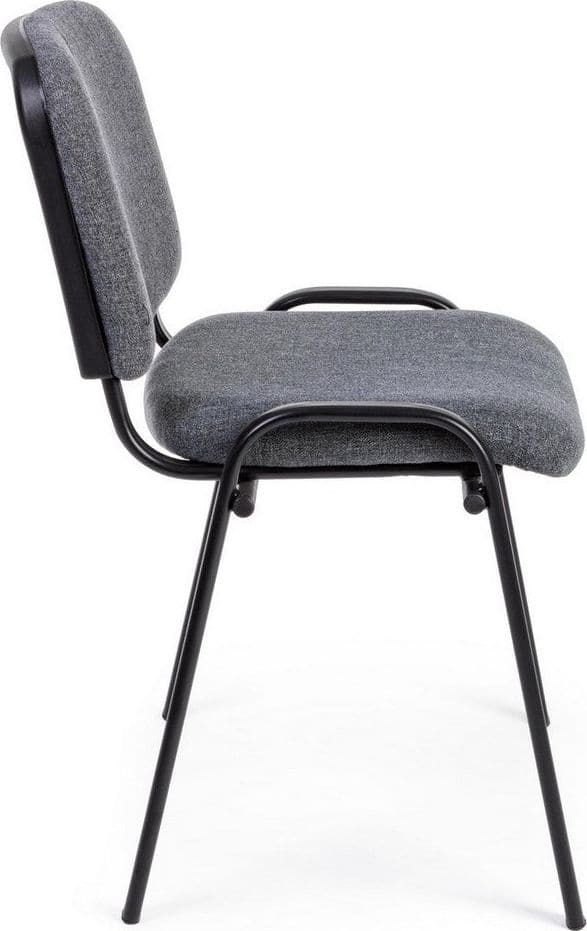 Sedia "Conference" da ufficio, con struttura in acciaio, seduta imbottita ed ergonomica in Poltrone Decor Space - Altamura, commercioVirtuoso.it