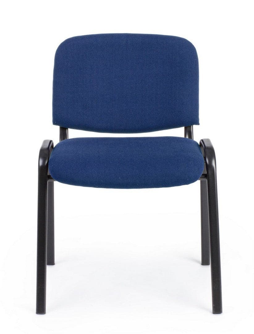 Sedia "Conference" da ufficio, con struttura in acciaio, seduta imbottita ed ergonomica in Poltrone Decor Space - Altamura, commercioVirtuoso.it