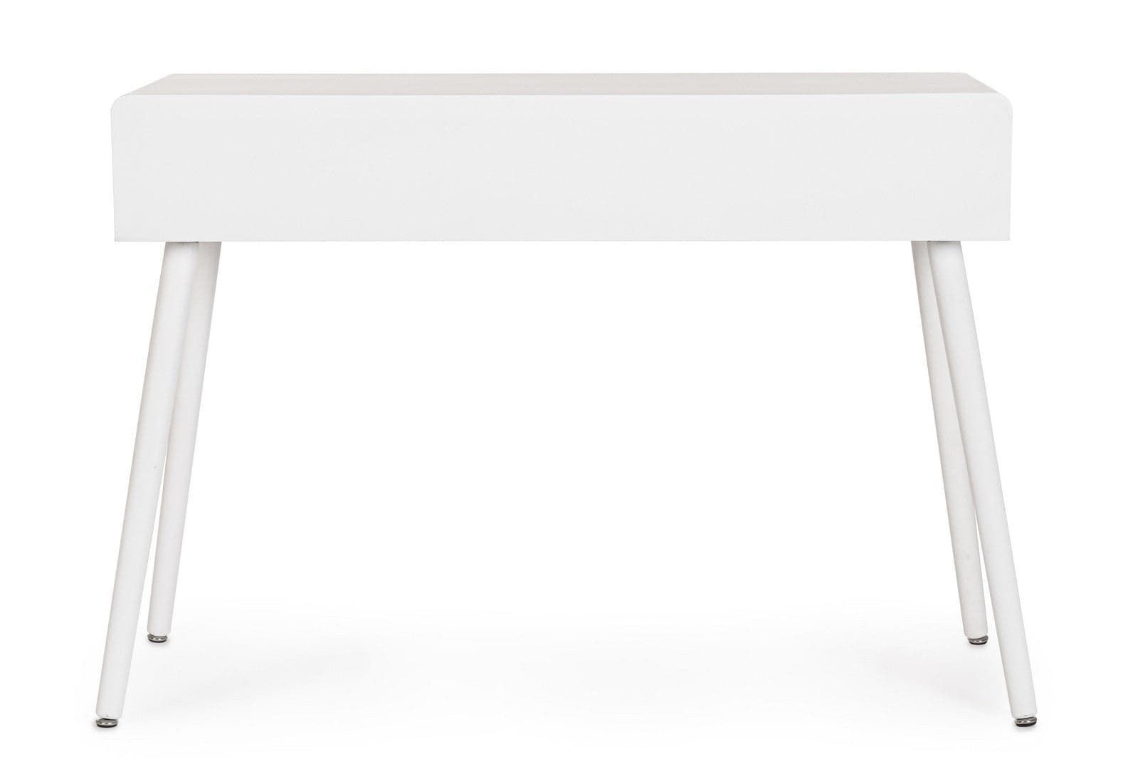 Consolle "Charley" con struttura in mdf, colore bianco-naturale, 110 x 40 x 78h cm in Credenze Decor Space - Altamura, commercioVirtuoso.it