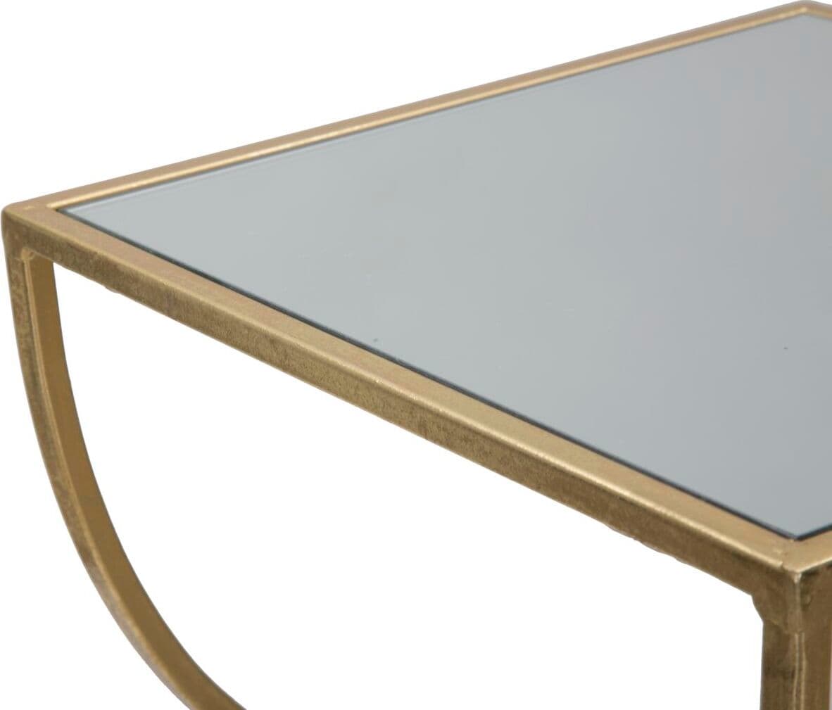 Tavolinetto-porta-telefono-con-3-ripiani-in-metallo-color-oro-e-vetro-per-interni