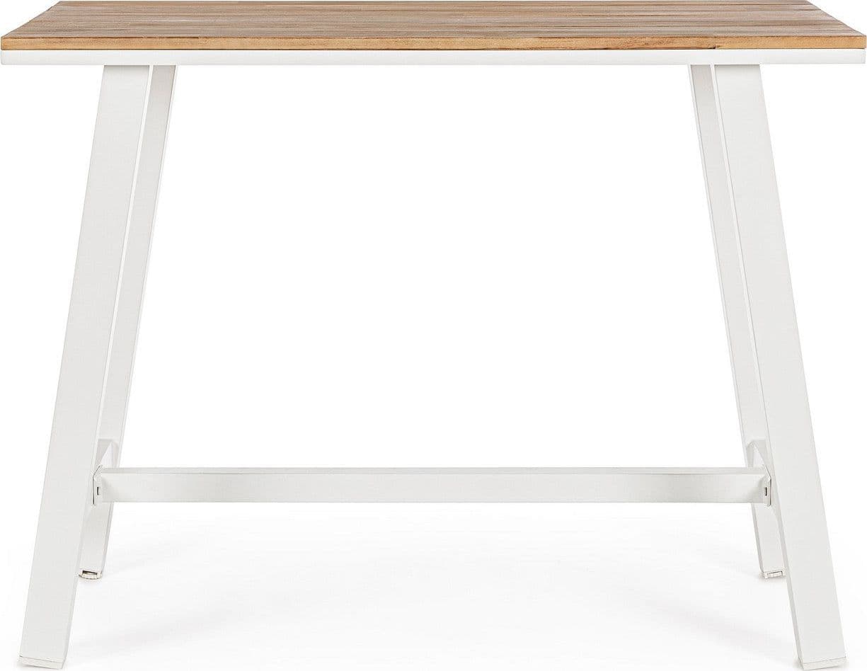 Tavolino "Skipper" con struttura in alluminio, piano con doghe, 131 x 73 cm in Tavoli standard Decor Space - Altamura, commercioVirtuoso.it