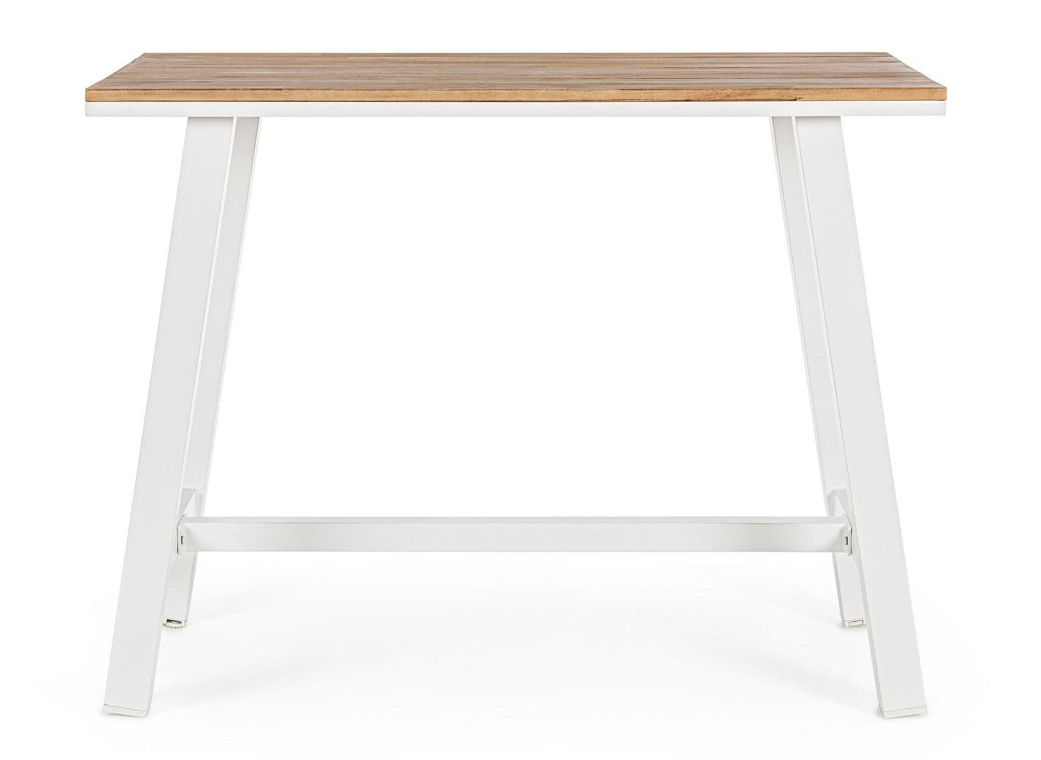 Tavolino "Skipper" con struttura in alluminio, piano con doghe, 131 x 73 cm in Tavoli standard Decor Space - Altamura, commercioVirtuoso.it