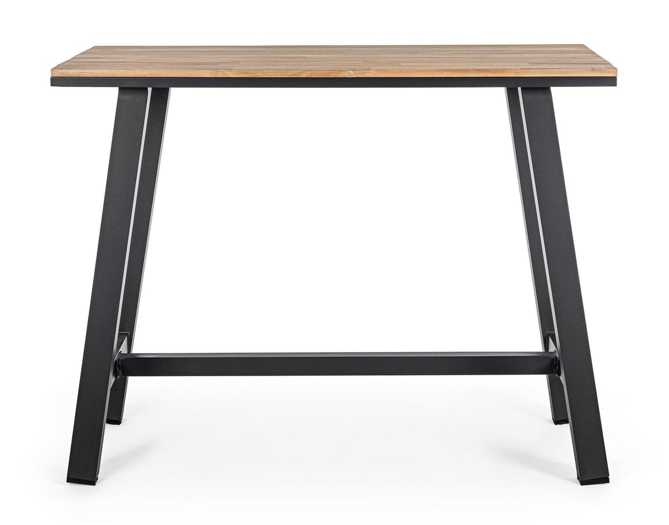 Tavolino "Skipper" con struttura in alluminio, piano con doghe, 131 x 73 cm in Tavoli standard Decor Space - Altamura, commercioVirtuoso.it